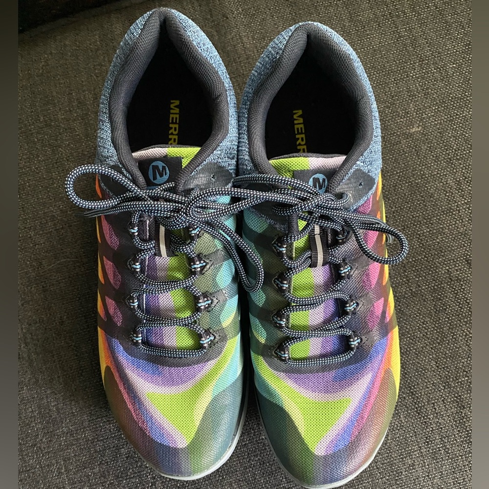 Merrell Antora 2 Rainbow Sneakers Trail Run Shoes Size 10 Womens New